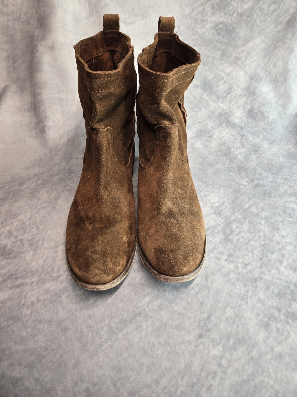 Frye Cara Short Suede Boot style.